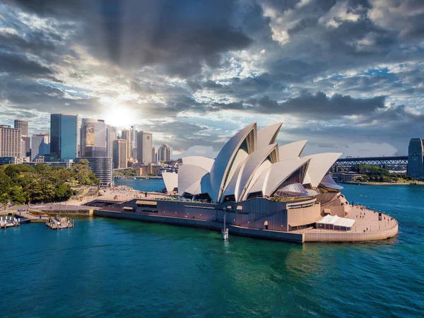 June 2020 Sydney Australia Beautiful Aerial View Sydney City Harbour — Stock Photo, Image