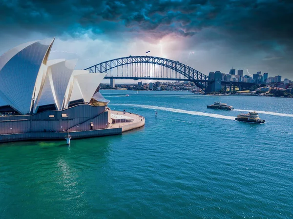 Juni 2020 Sydney Australien Schöne Luftaufnahme Der Stadt Sydney Von — Stockfoto