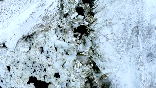 Śnieg i lód. Lodołamacz. Góra lodowa. Ocean Arktyczny. Arktyka, Antarktyda — Wideo stockowe