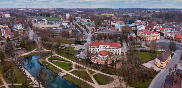 Cesis Latvia May 2021 Aerial View Beautiful City Cesis Latvia — Zdjęcie stockowe