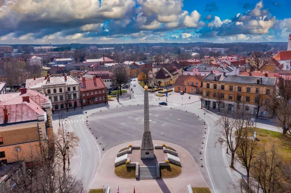 Cesis Latvia May 2021 Aerial View Beautiful City Cesis Latvia — Stockfoto