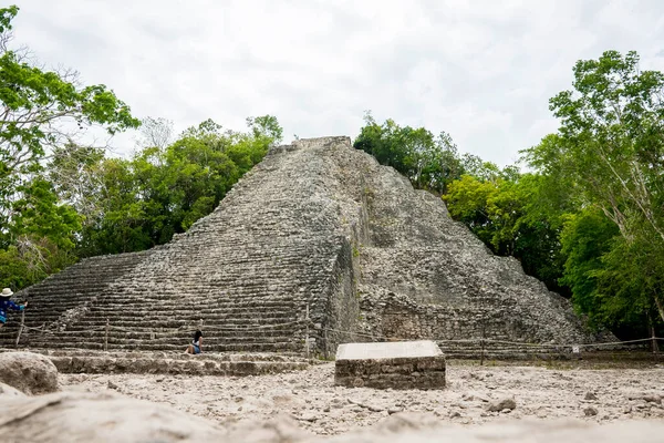 Highest Mayan pyramid in Tulum, Mexico — Stock Photo, Image