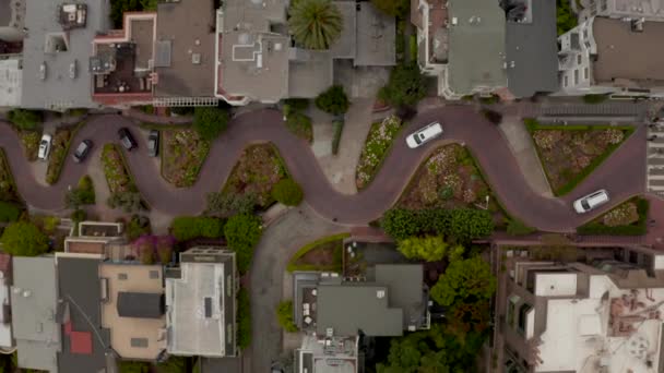 Prachtig uitzicht vanuit de lucht op de San Francisco, USA. Uitzicht op de binnenstad — Stockvideo