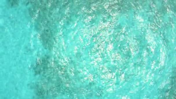 Карибский морской фон летних волн. Экзотический водный пейзаж. — стоковое видео
