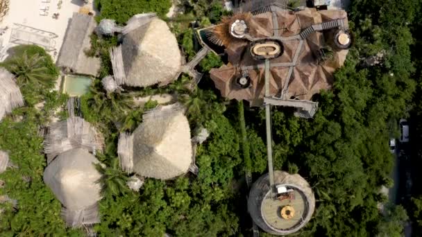 Tulum Mexico Maj 2021 Luftudsigt Luksushotellet Azulik Tulum Smuk Udsigt – Stock-video