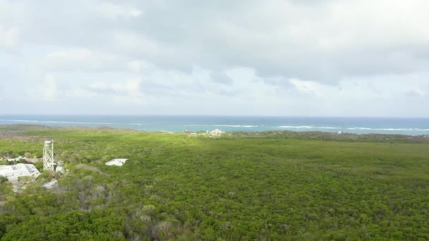 Vista Aérea Selva Mexicana Cima Floresta Infinita Sobre Amazônia — Vídeo de Stock