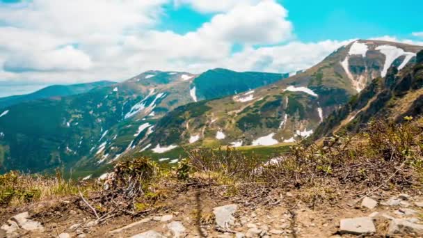 Timelapse panoramico della splendida campagna della Romania. pomeriggio di sole — Video Stock