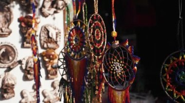 Tüylü muska. Rüzgâr güneşinde uçan beyaz tüylü rüya avcısı..