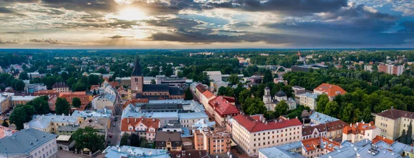 Cityscape of Tartu town in Estonia. — Foto de Stock