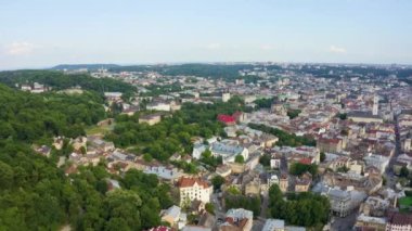 Lviv, şehir manzaralı, tarihi şehir merkezi, Ukrayna, Batı Ukrayna
