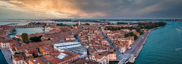 Vista aérea de Venecia cerca de Plaza de San Marcos — Foto de Stock