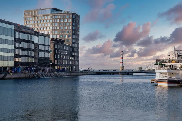 Moderne architectuur in Vastra Hamnen, Malmö, Zweden. — Stockfoto