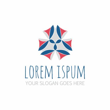 Vektör soyut logo tasarım öğesi. Şirket amblemi simgesi 