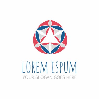 Vektör soyut logo tasarım öğesi. Şirket amblemi simgesi 
