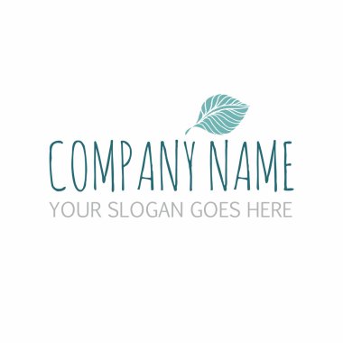  izole vektör logo yaprak, Yaratıcı kavram . 