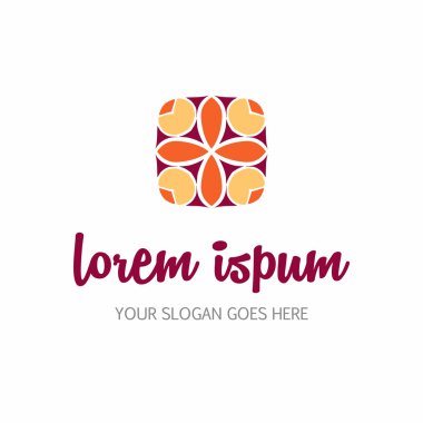 Vektör soyut logo tasarım öğesi. Şirket amblemi simgesi 