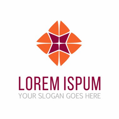 Vektör soyut logo tasarım öğesi. Şirket amblemi simgesi