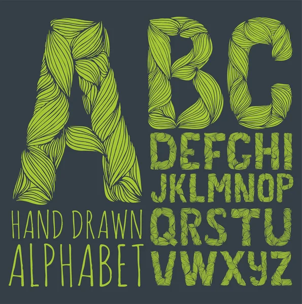 Decorative alphabet vector font. Letters for logo — Stock Photo, Image