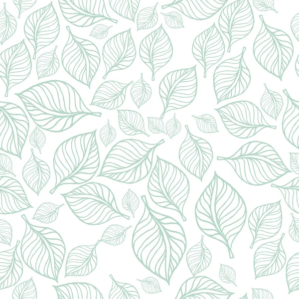 Cute floral seamless pattern with leaves — Stock Photo, Image
