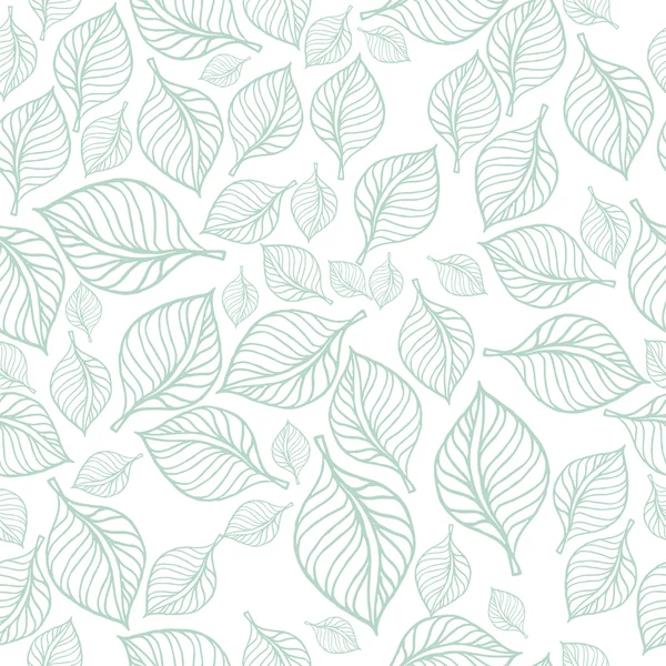 Cute floral seamless pattern with leaves