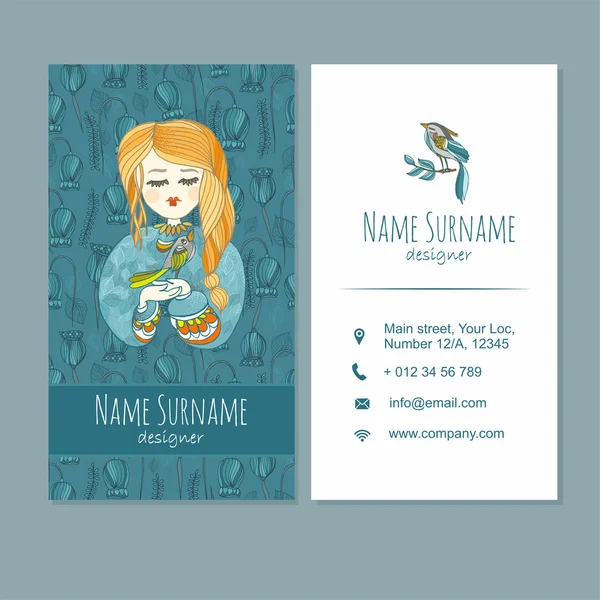 Visiting card business card template — Stock Photo, Image