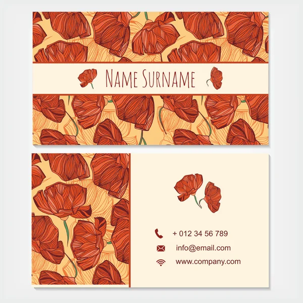 Visiting card business card template — Stock Photo, Image