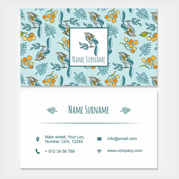 Visiting card business card template set — Stock Photo, Image