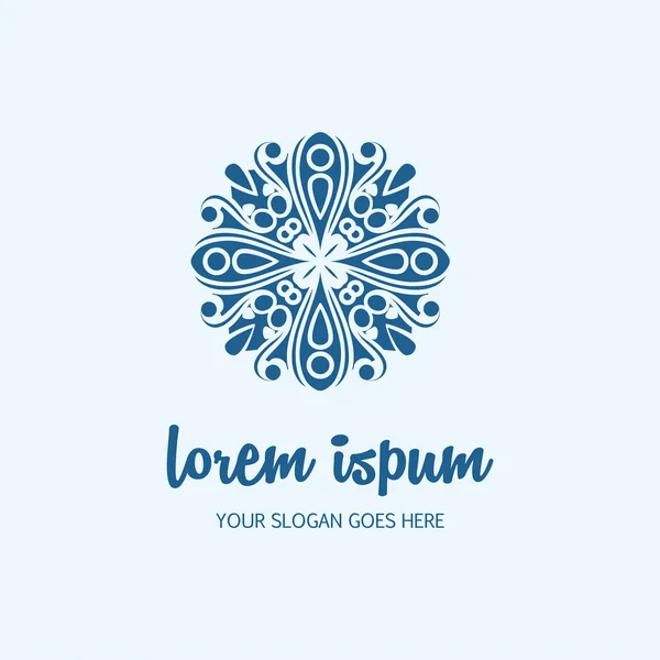 logo mandala öğesi. İş işareti Osmanlı motifleri ile