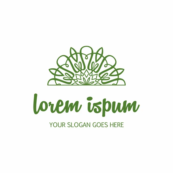 logo mandala öğesi. İş işareti Osmanlı motifleri ile