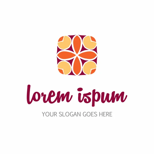 Vektör soyut logo tasarım öğesi. Şirket amblemi simgesi 