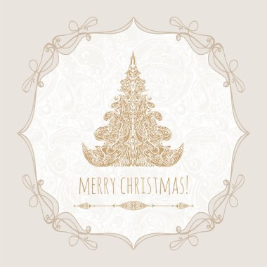 Neşeli Noel şablon poster, altın christm ile tebrik kartı