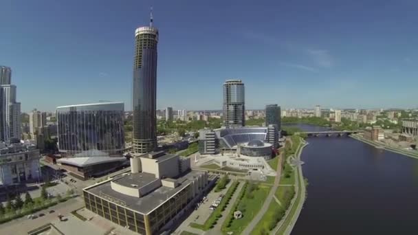 Ekaterinburg, Rusia, centro de la ciudad — Vídeo de stock