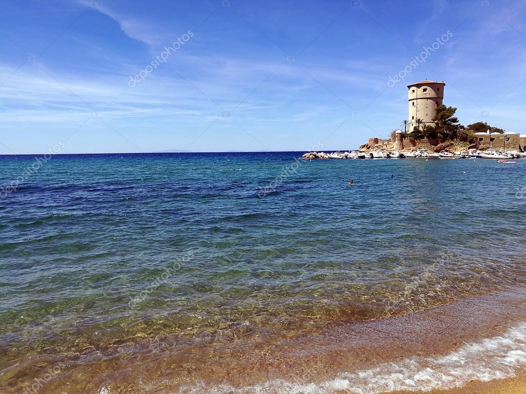 Spiaggia Di Campese Isola Del Giglio Foto Stock