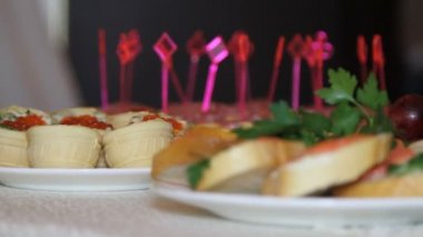 kesme tartlets kokteyl aperatifler