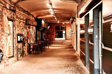 güzel kentsel courtyar