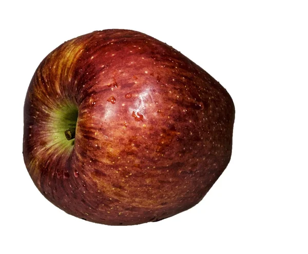 Свежее яблоко на столе — стоковое фото