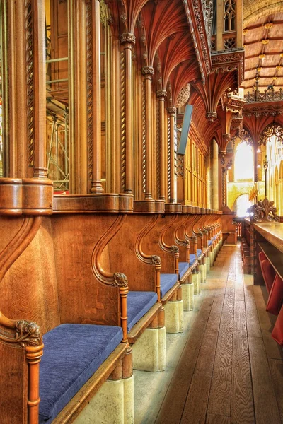 Pews d'église en bois — Photo