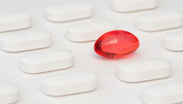 Tabletten, Pillen und Kapseln — Stockfoto
