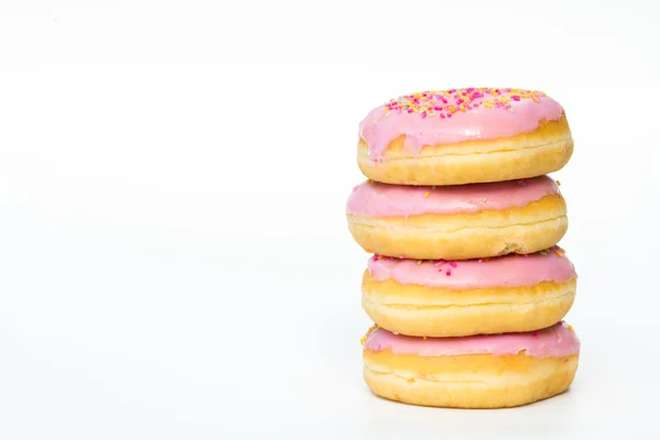 ピンクのアイス ドーナツ — ストック写真