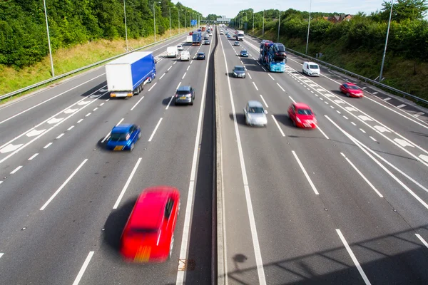 Busy Motorway From Above — Stock Photo, Image