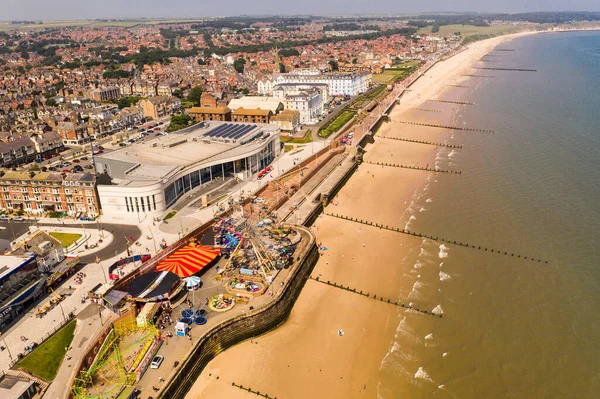 Bridlington Regno Unito Luglio 2021 Veduta Aerea Del Lungomare Del — Foto Stock