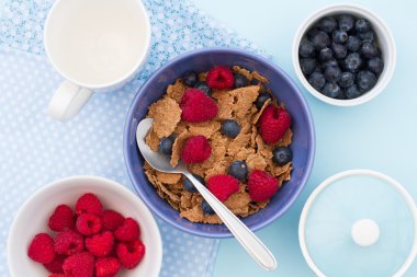 Berry ve kepek pul Mısır gevreği