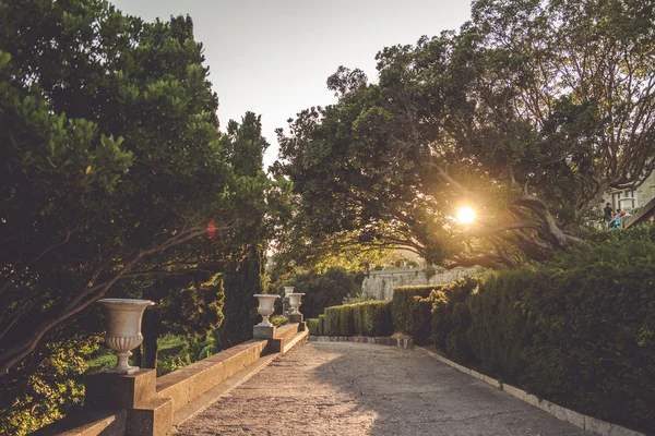 günbatımında park
