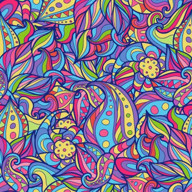 Vector paisleys pattern