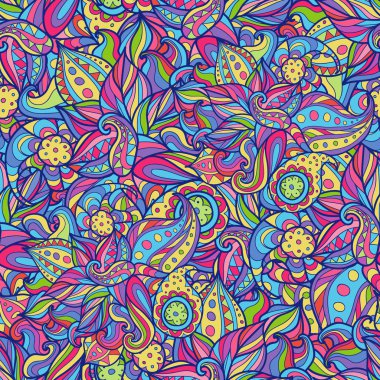 Vector paisleys pattern