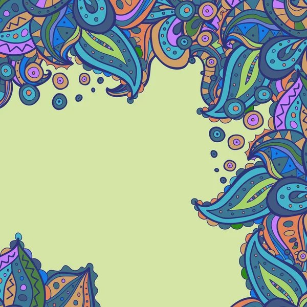 Vektör soyut doodle kenarlık
