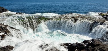 Şelale doğal Havuzu, sahil Gran canaria, Kanarya Adaları