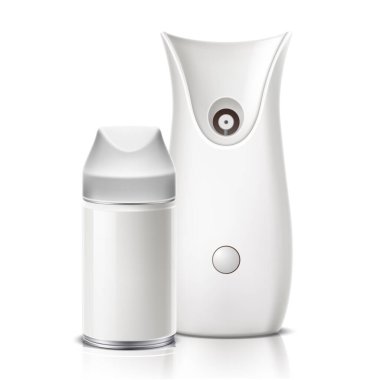 Vektör gerçekçi oda spreyi. Boş model.