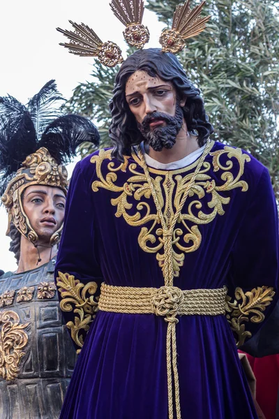 Svatý týden v San Fernando, Cádiz, Španělsko. Náš otec Ježíš. — Stock fotografie