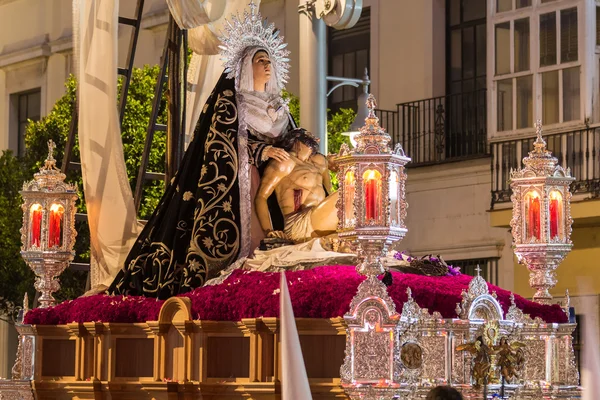 Svatý týden v San Fernando, Cádiz, Španělsko. Bratrstvo lásky. — Stock fotografie